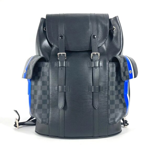 Louis Vuitton Handbags - LOUIS VUITTON M56600 Epi Damier Graphite Christopher PM backpack